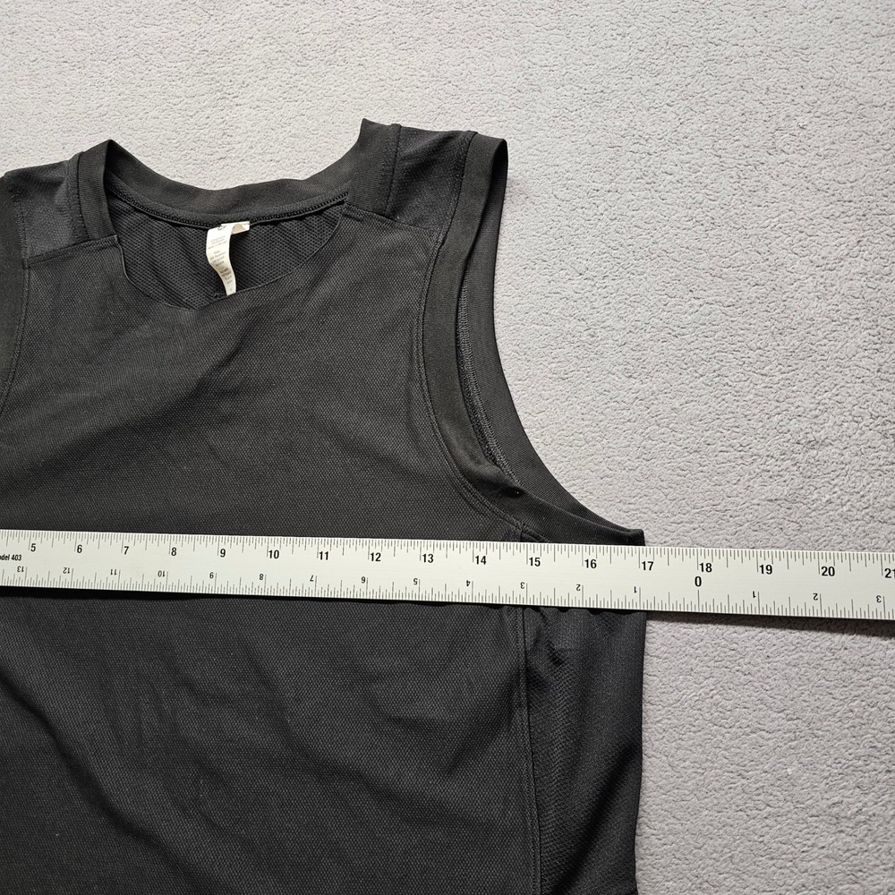 Lululemon Train to Be Tank Top Womens Small Black Athletic Mesh Cropped Training - Picture 3 of 12